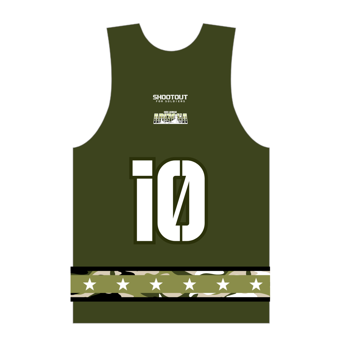 Shootout for Soldiers Reversible Pinnie