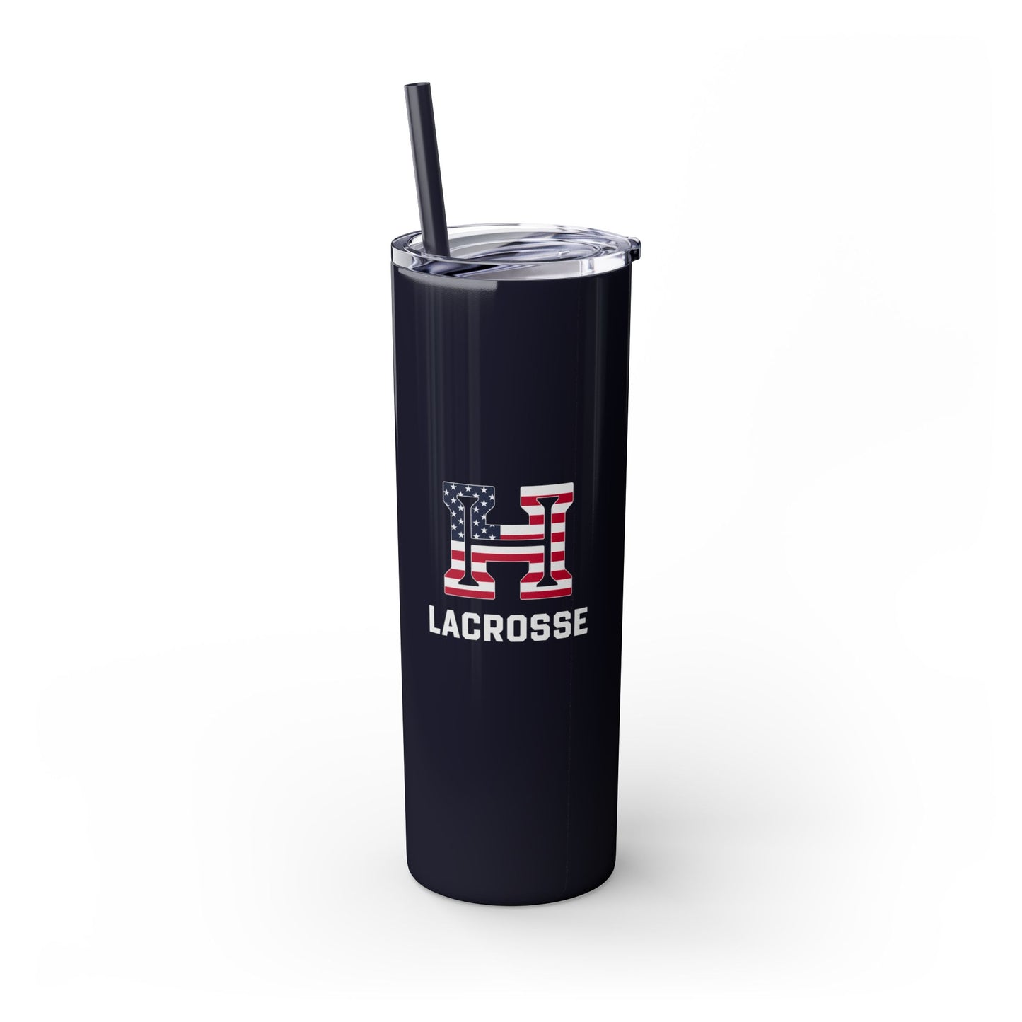 Hoyas Lacrosse Skinny Tumbler with Straw (20oz)