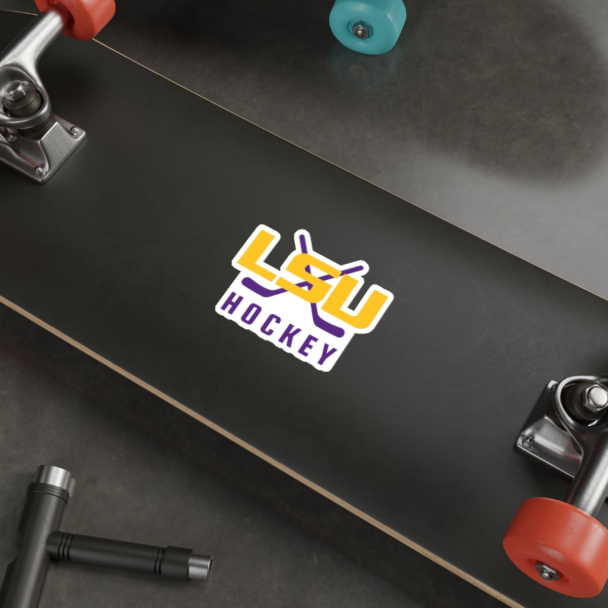 LSU Ice Hockey Die-Cut Sticker