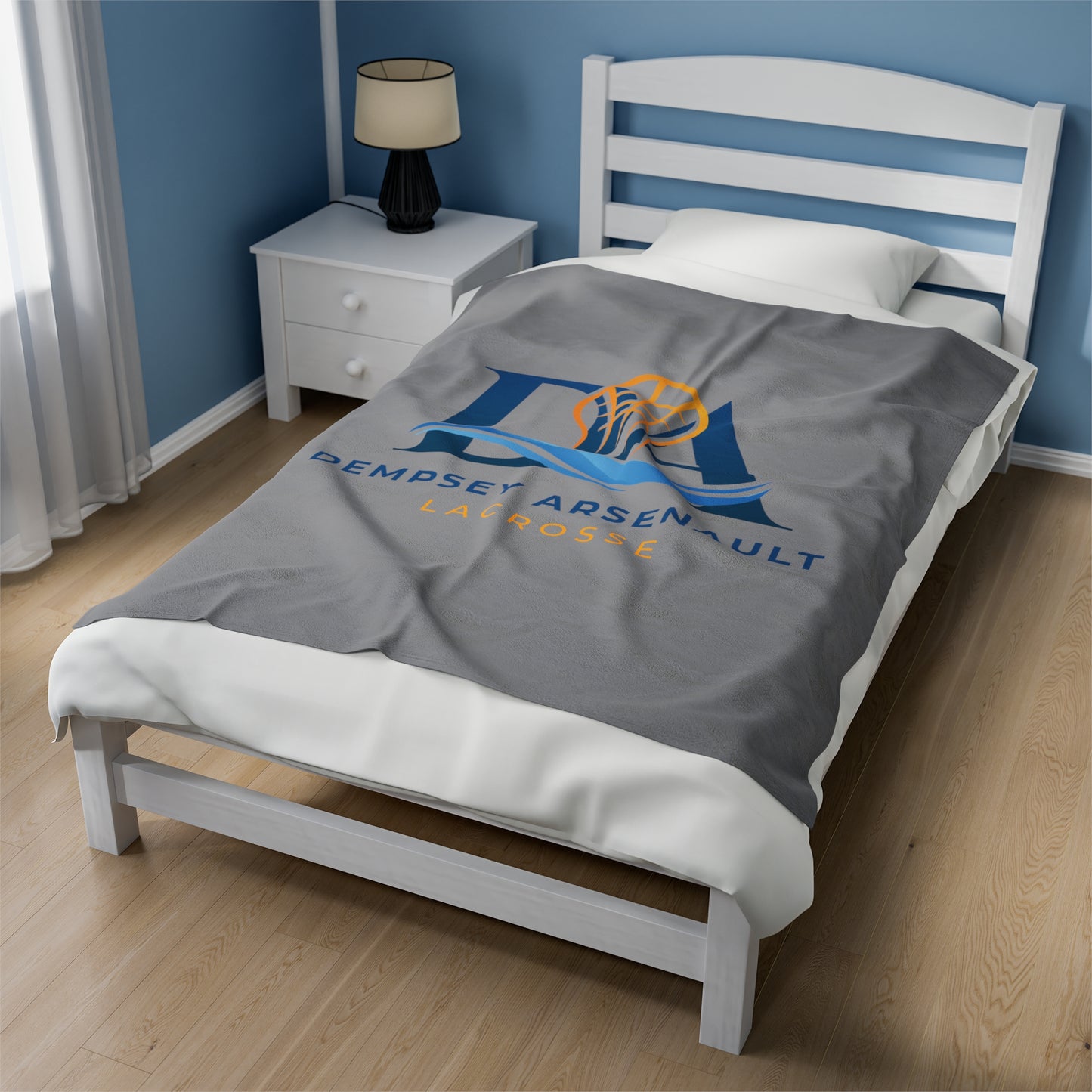 Dempsey Arsenault Lacrosse Velveteen Plush Blanket