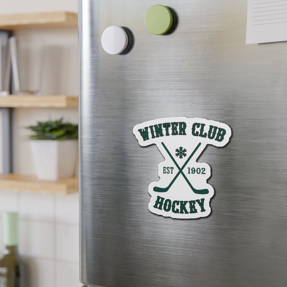 Winter Club Die-Cut Magnet