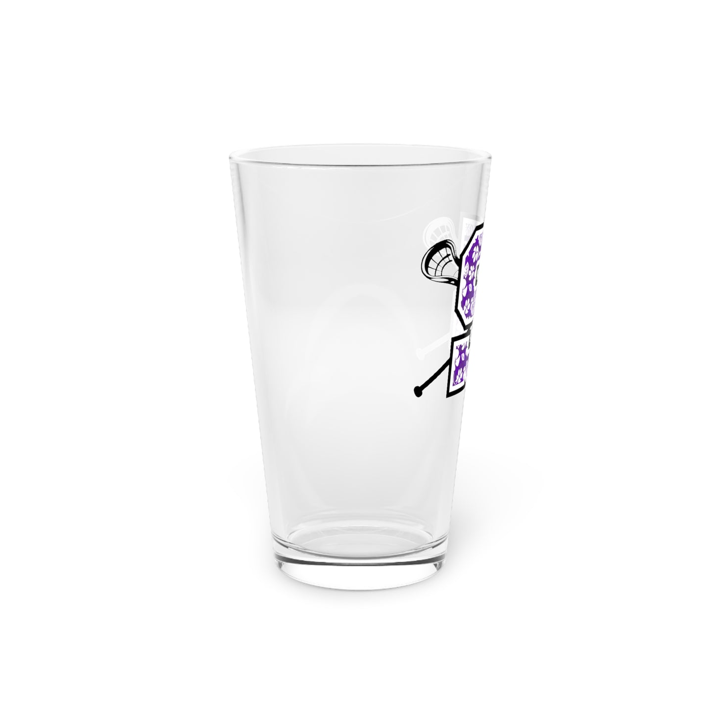 Sunset Lacrosse Pint Glass
