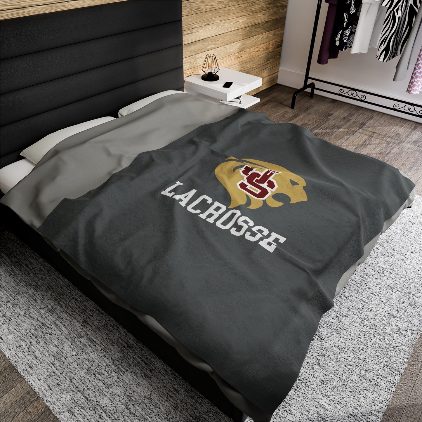 JSerra Lacrosse Velveteen Plush Blanket (60" x 80")