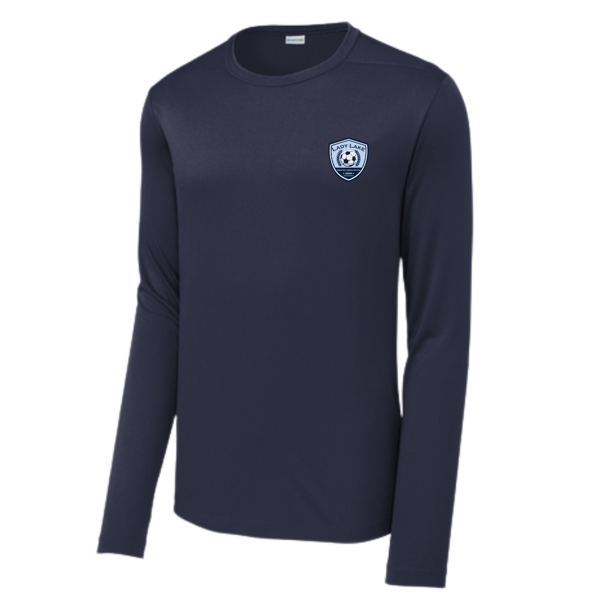 Adult Lady Lake Soccer Association Sport-Tek Posi UV Pro LS Tee
