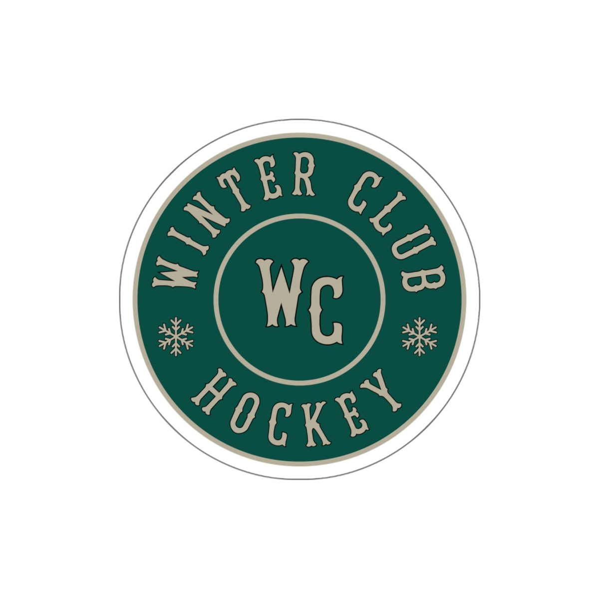 Winter Club Die-Cut Sticker