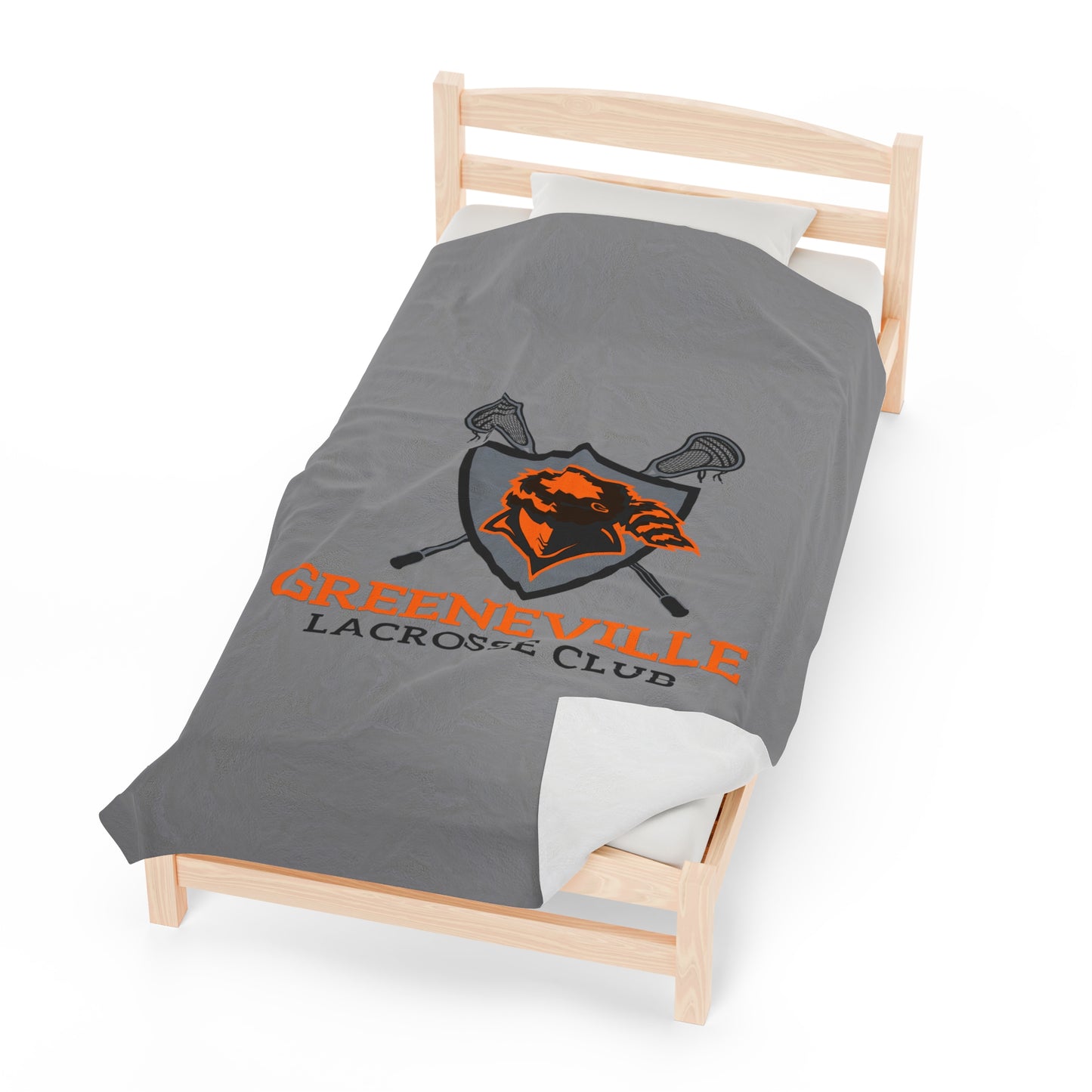 Greeneville Lacrosse Velveteen Plush Blanket