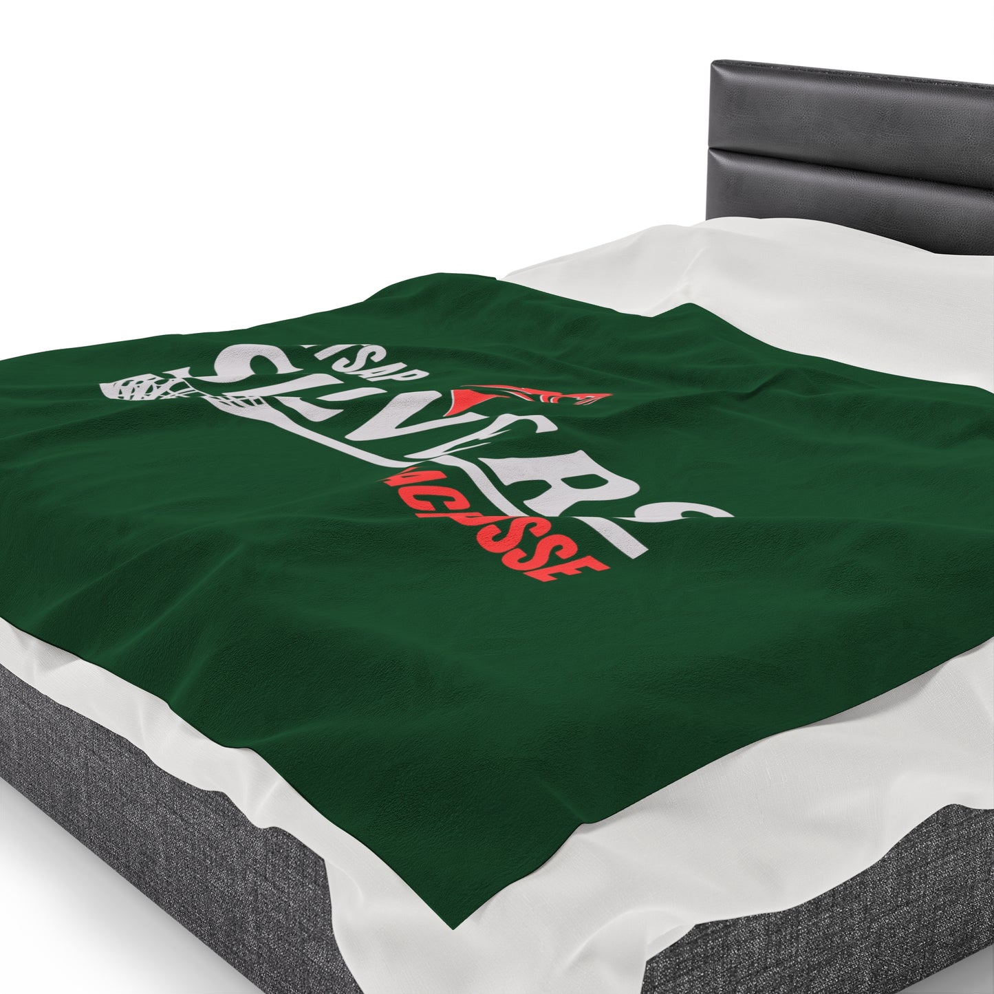 Kitsap Lacrosse Velveteen Plush Blanket
