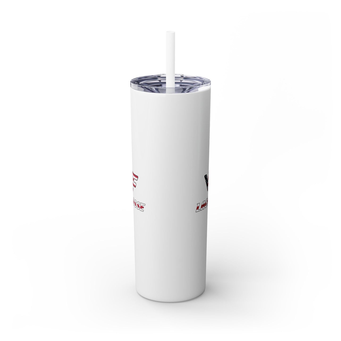 Vallivue Lacrosse Skinny Tumbler with Straw (20oz)