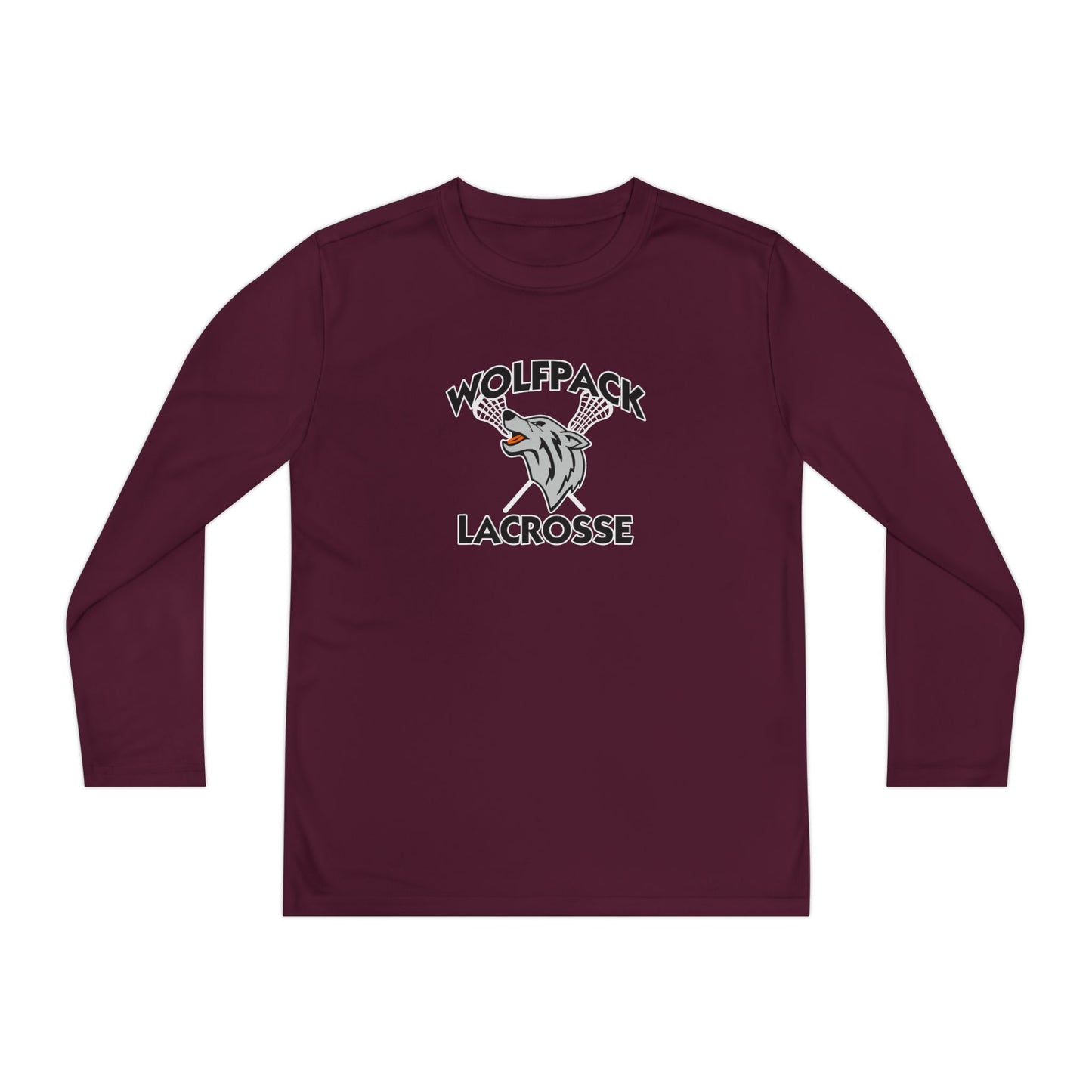 Youth Wolfpack Lacrosse Sport-Tek Performance Long Sleeve Shirt