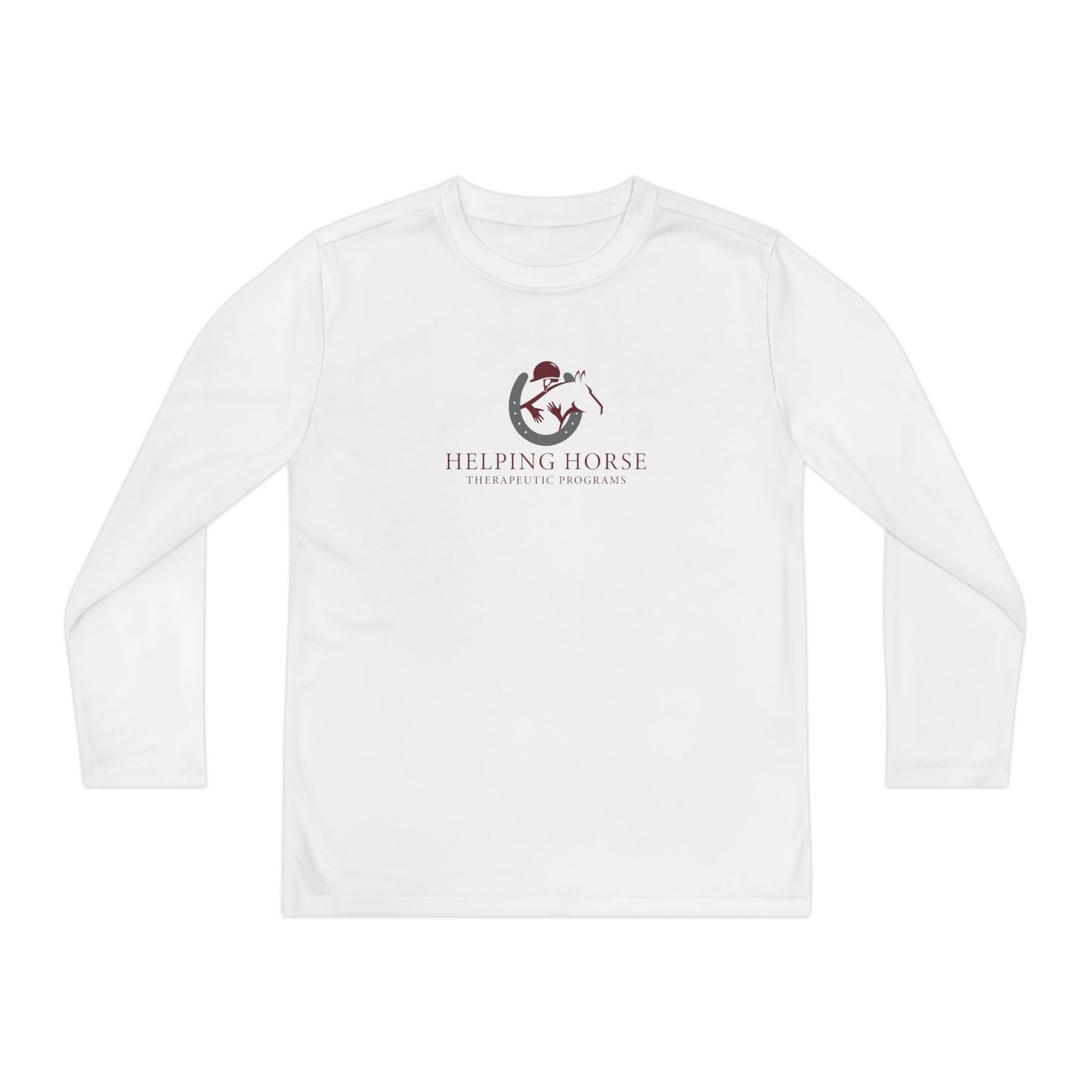 Youth Helping Horse Performance Long Sleeve Shirt