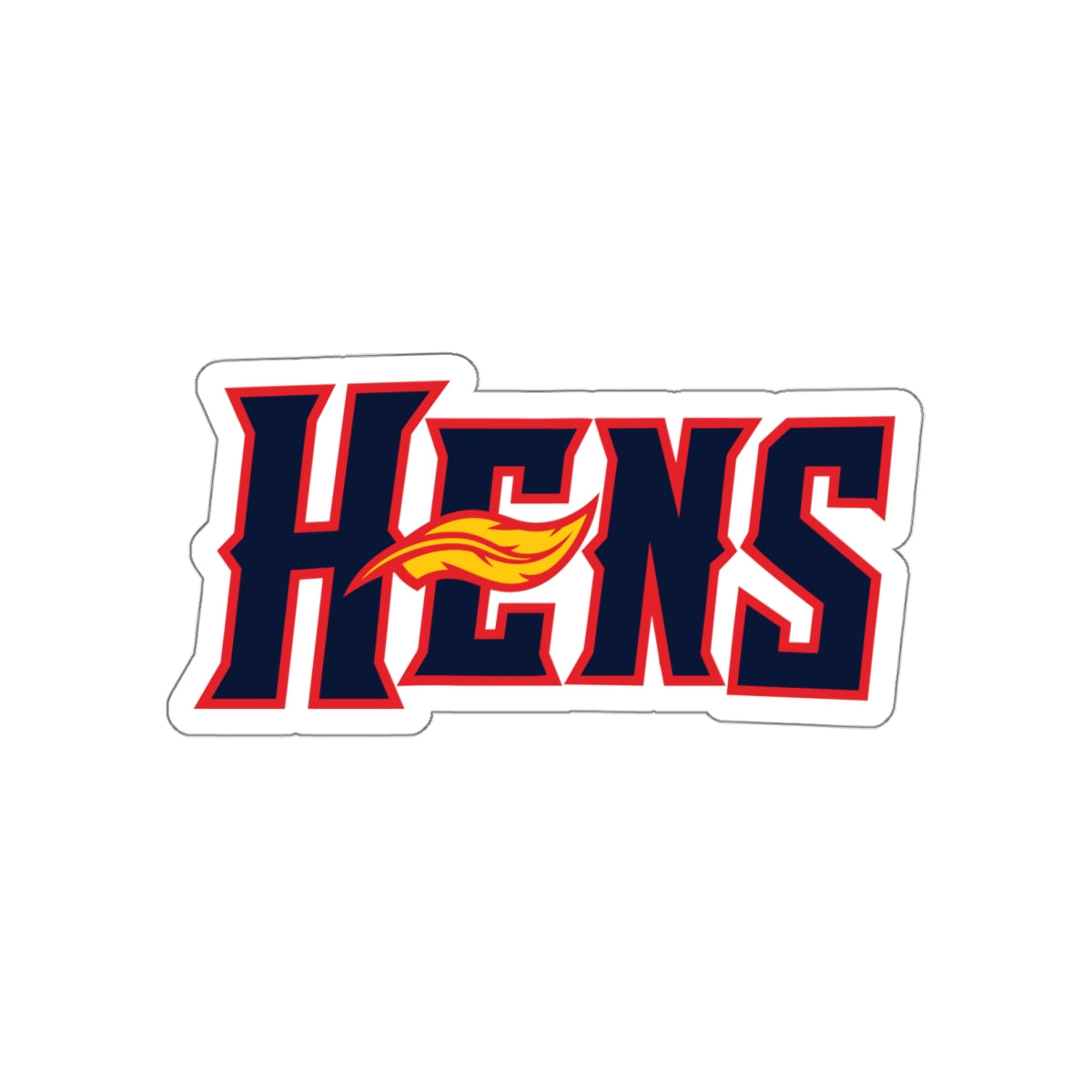 Mudhens Baseball Die Cut Stickers