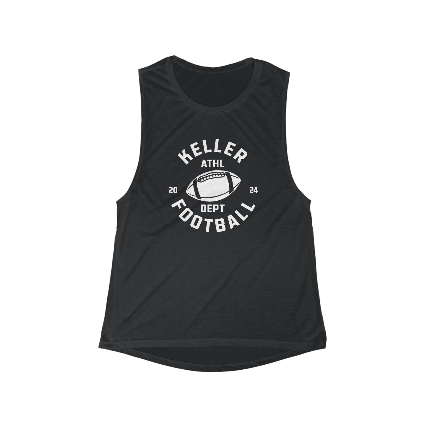 Women's Keller Football Flowy Scoop Muscle Tank