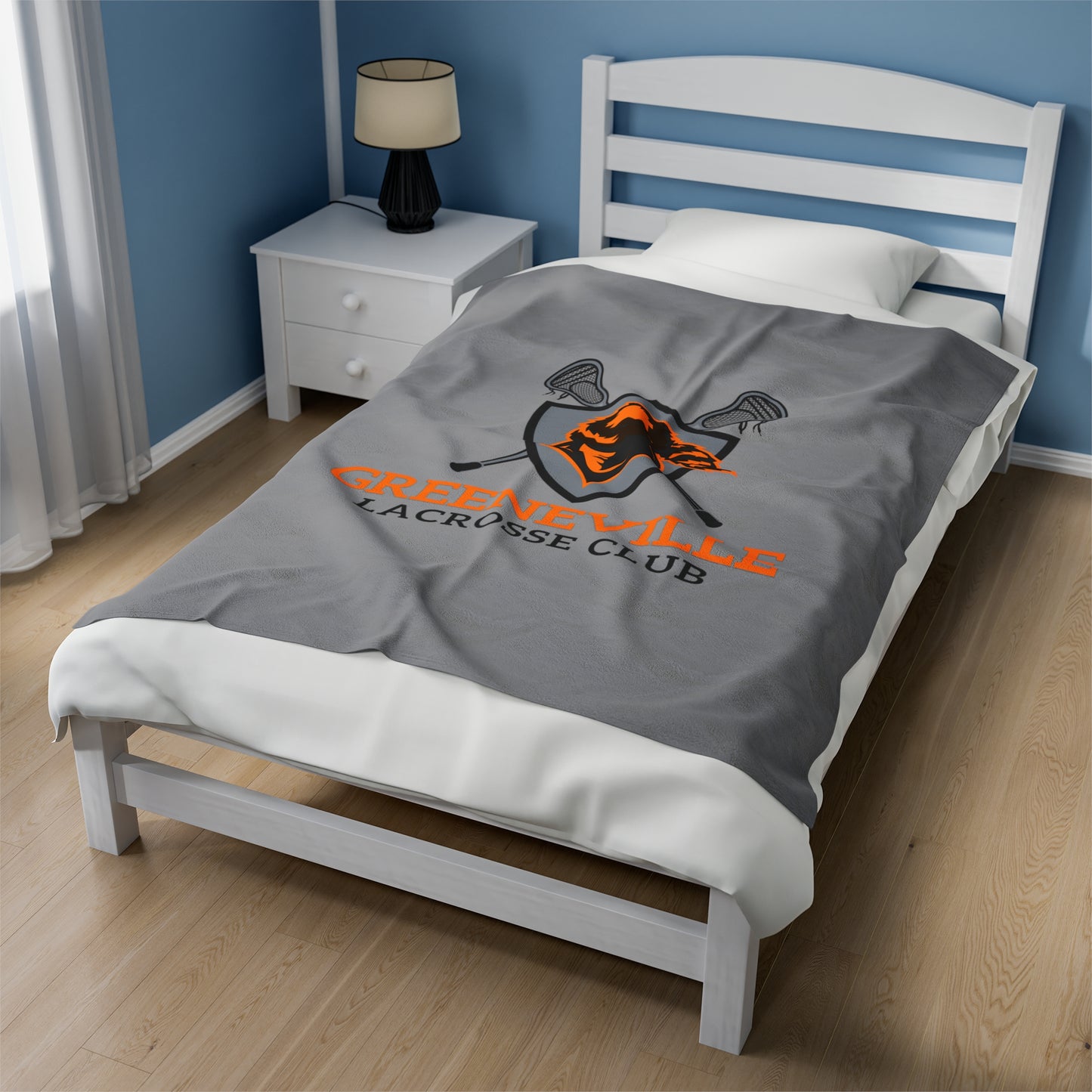 Greeneville Lacrosse Velveteen Plush Blanket