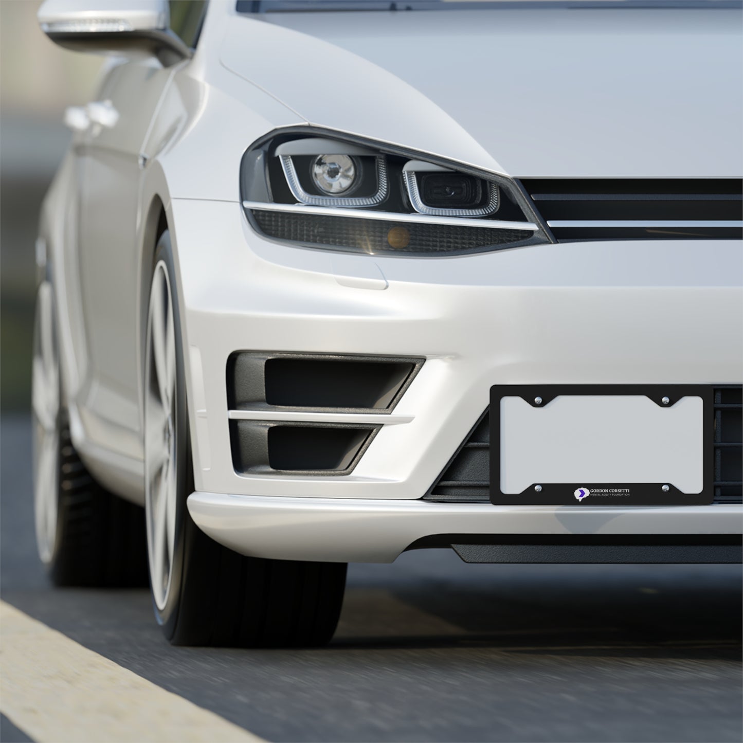 Mental Agility Metal License Plate Frame