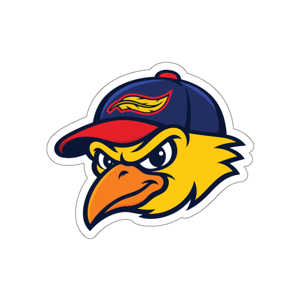 Mudhens Baseball Die Cut Stickers