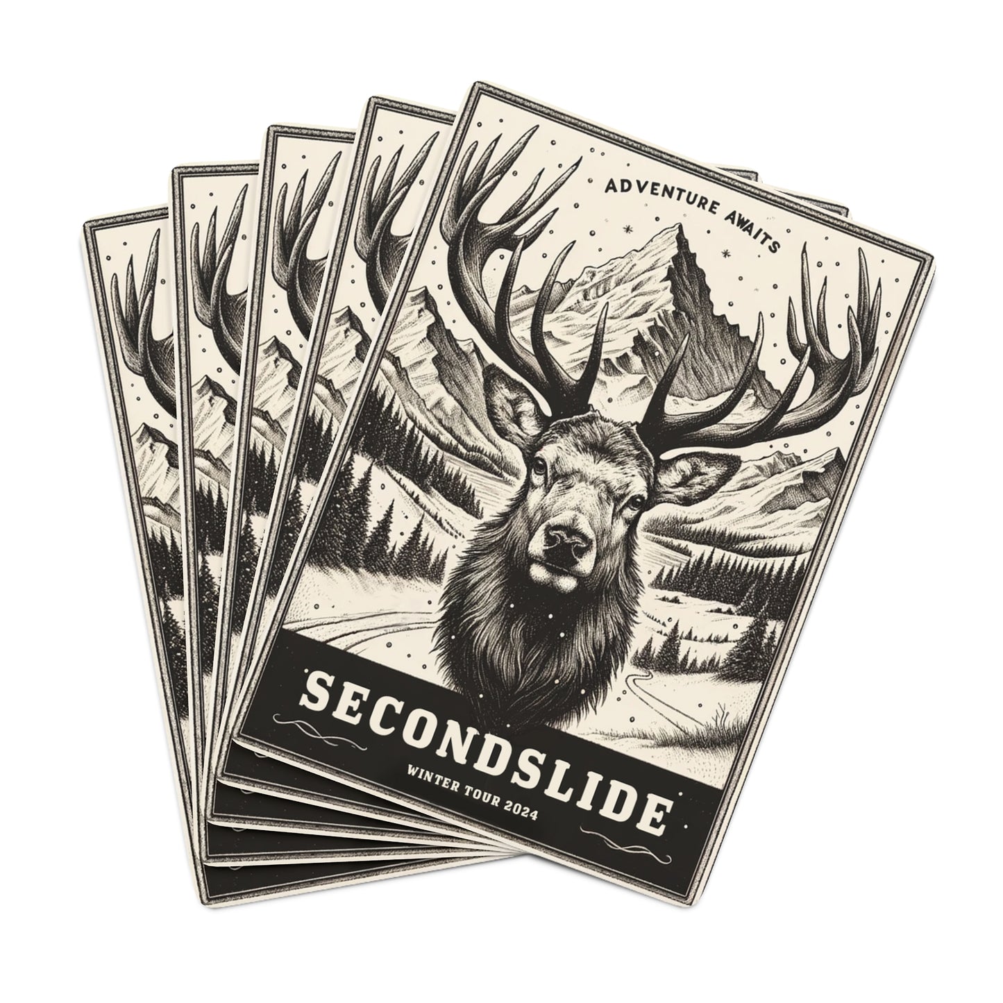 Secondslide Winter Tour 2024 Poker Cards