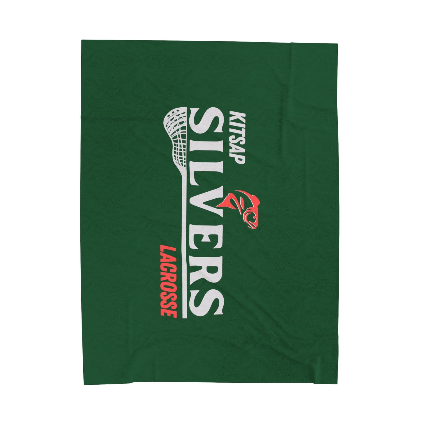 Kitsap Lacrosse Velveteen Plush Blanket