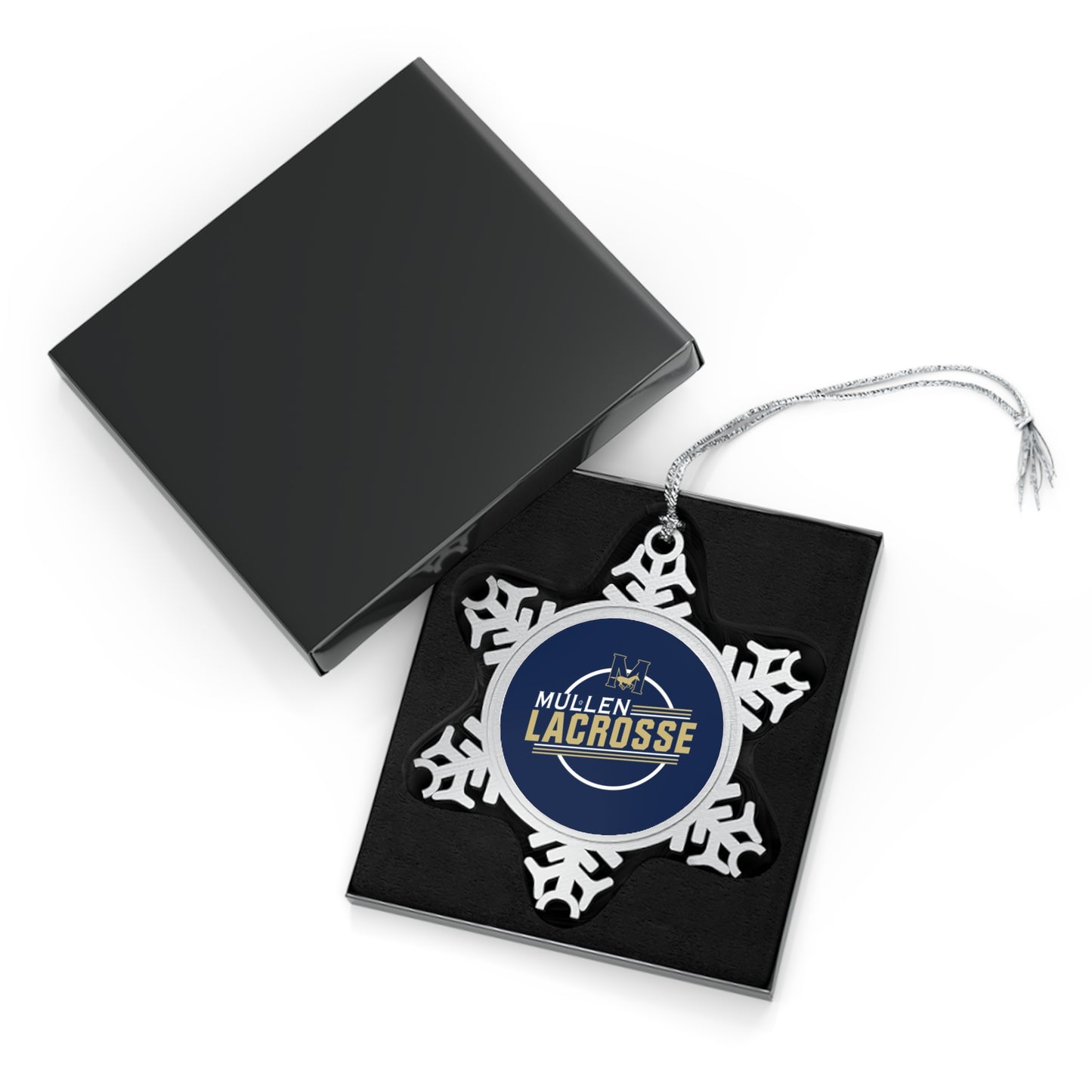 Mullen Lacrosse Pewter Snowflake Ornament