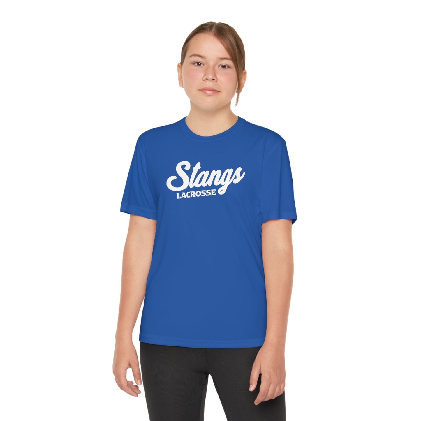 Youth Stangs Lacrosse Club Sport-Tek Performance Tee