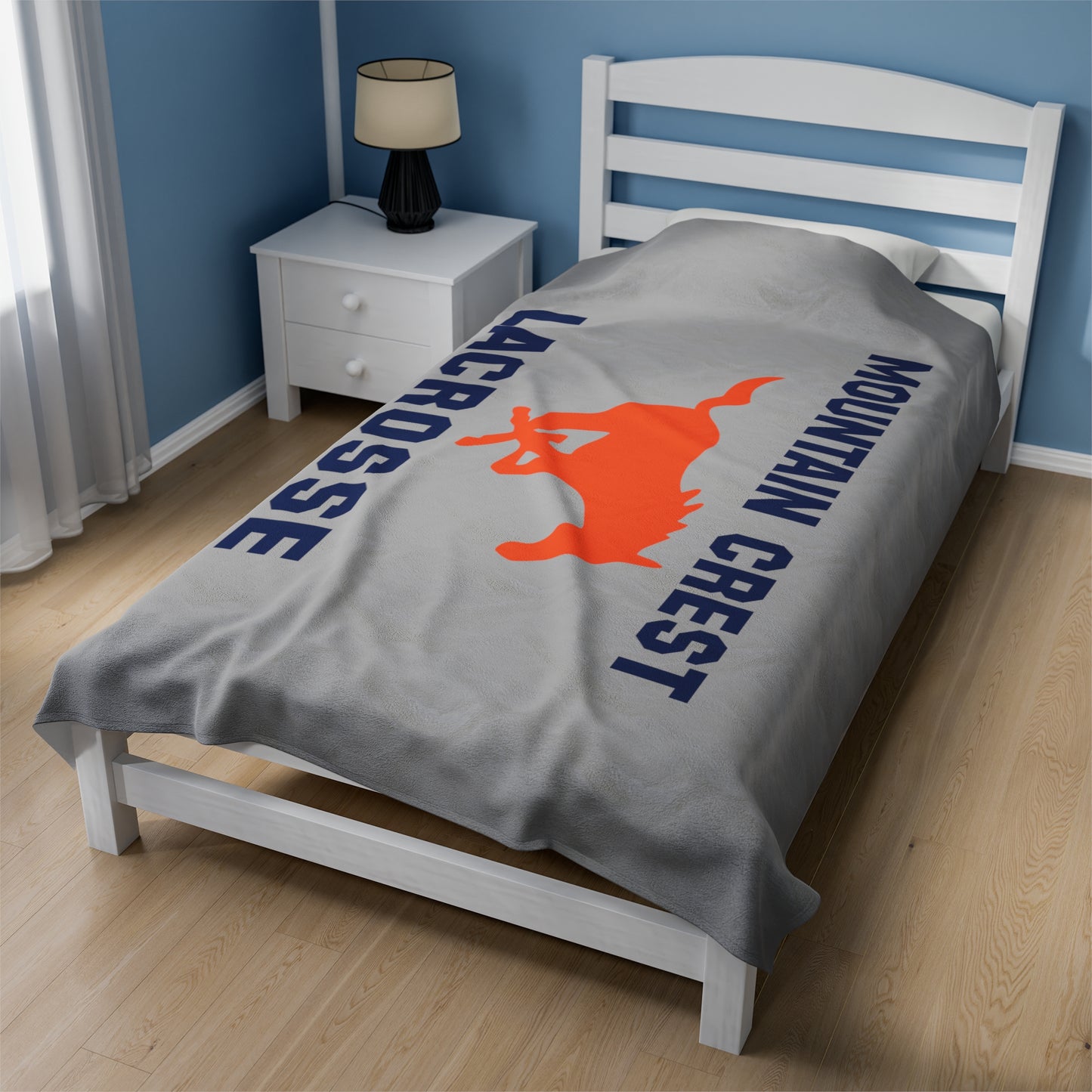 Mountain Crest Lacrosse Velveteen Plush Blanket (60" x 80")