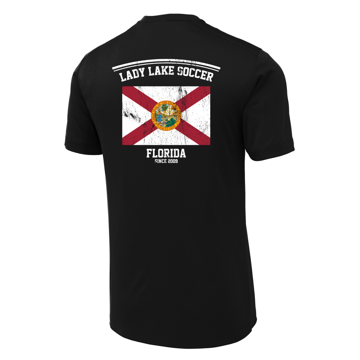 Adult Lady Lake Soccer Association Sport-Tek Posi-UV Pro Tee