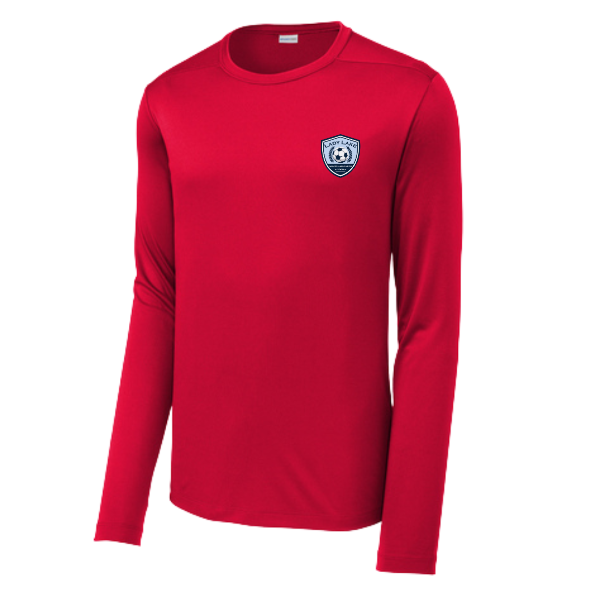 Adult Lady Lake Soccer Association Sport-Tek Posi UV Pro LS Tee