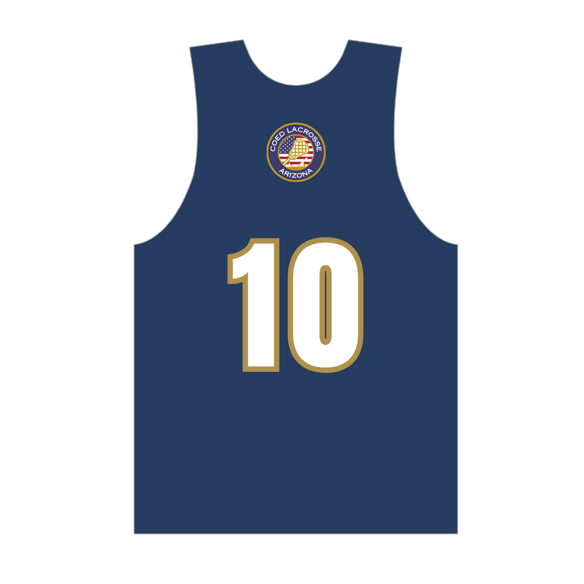 Coed Lacrosse Reversible Performance Pinnie - USA