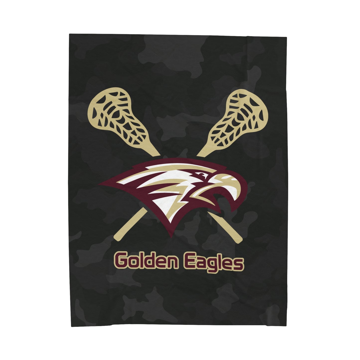 Maple Mountain Youth Lacrosse Velveteen Plush Blanket