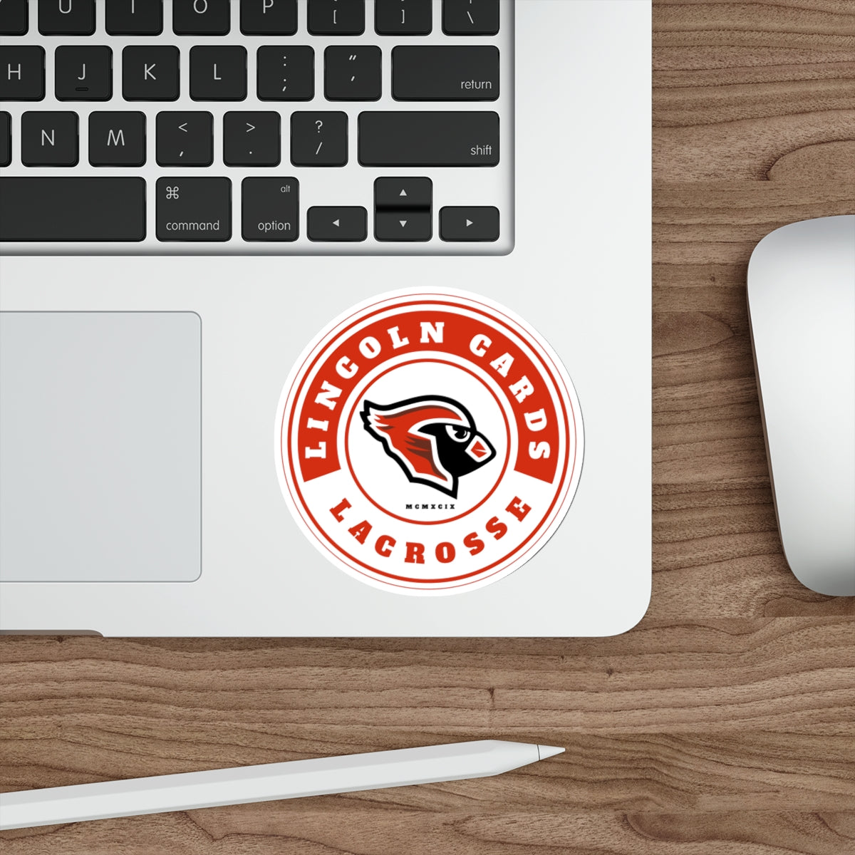 Lincoln Lacrosse Die-Cut Outdoor Sticker