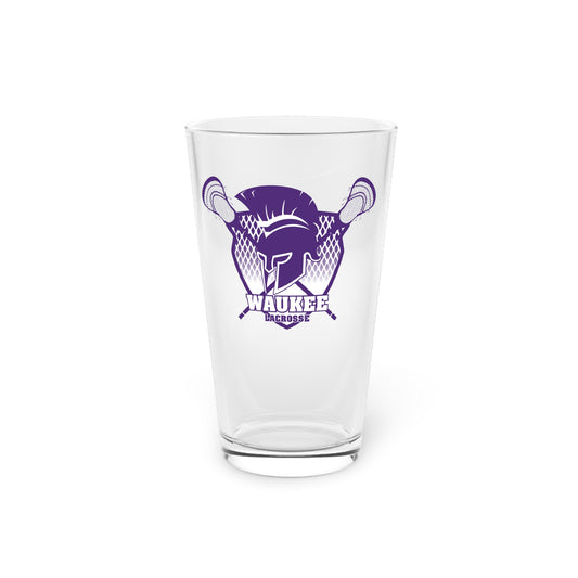 Waukee Lacrosse Pint Glass