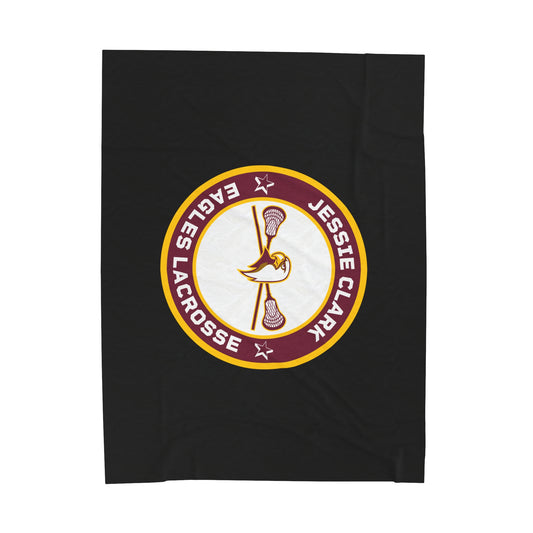 JCMS Lacrosse Velveteen Plush Blanket (60" x 80")