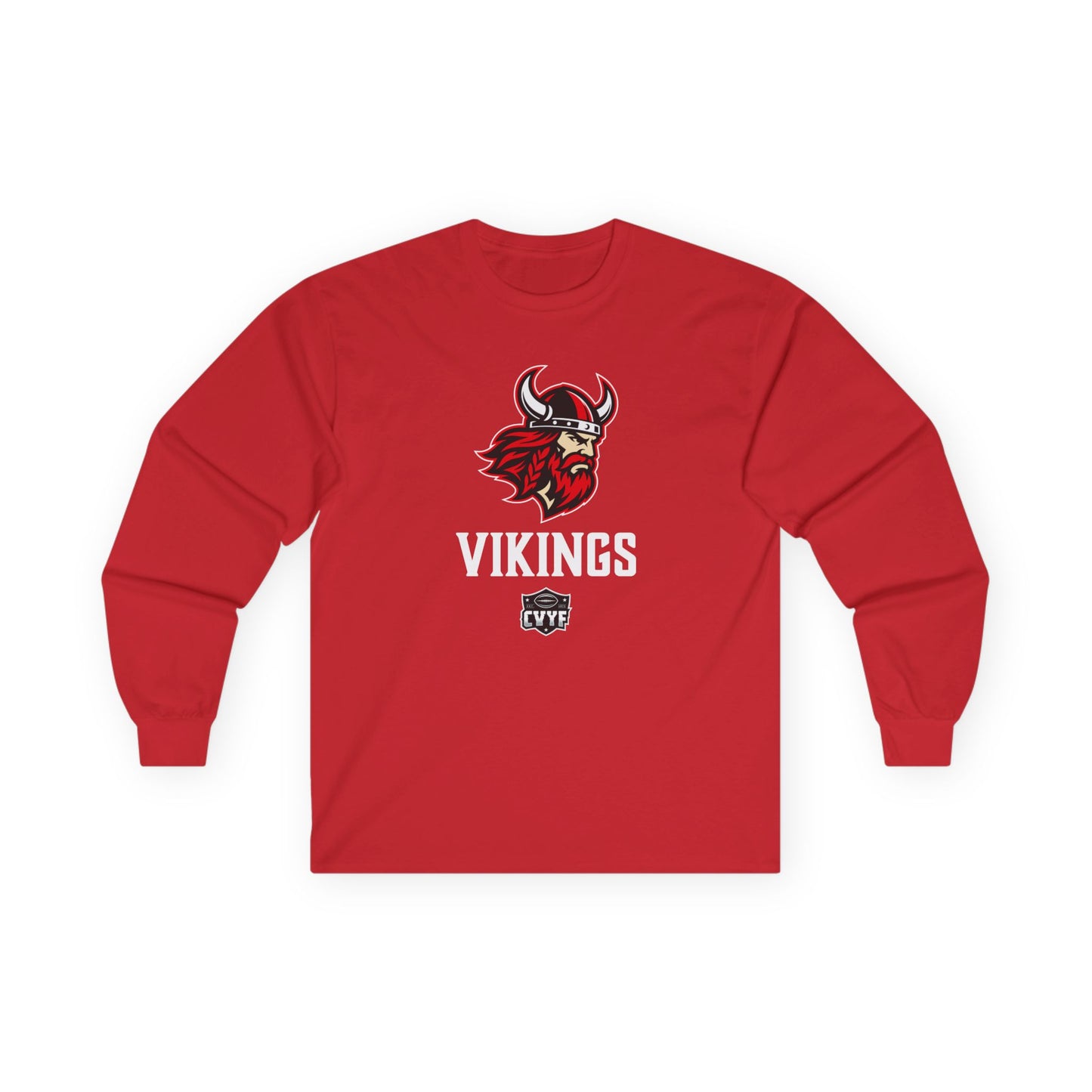 Adult Bloomer Vikings Gildan Ultra Cotton Long Sleeve