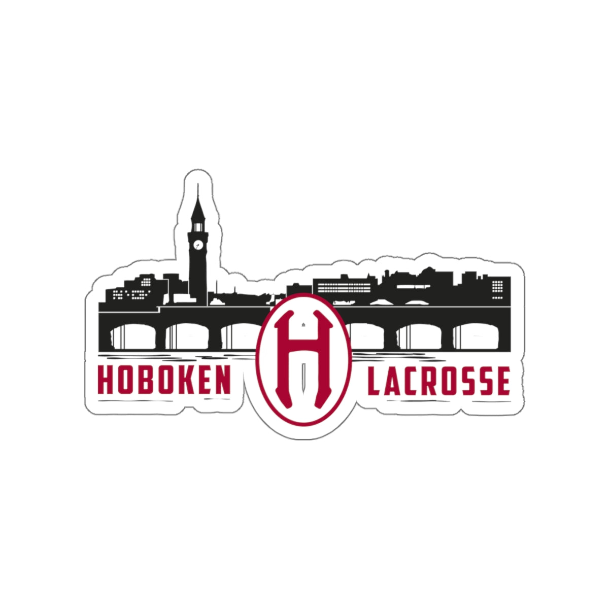 Hoboken Lacrosse Die-Cut Sticker