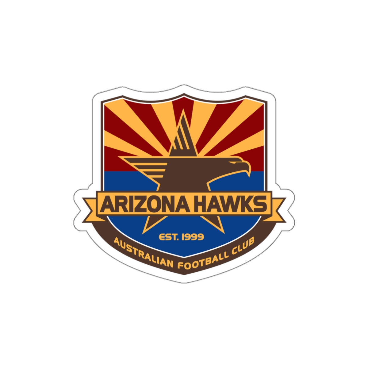Arizona Hawks Australian Die-Cut Sticker