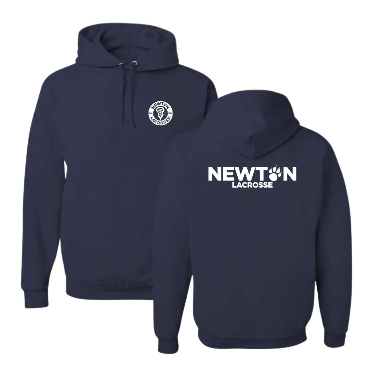 Adult Newton Lacrosse Jerzees Nublend Hoodie