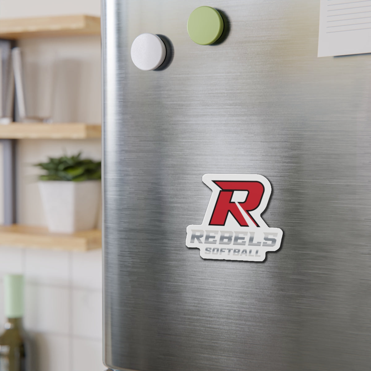 Rebels Softball Die-Cut Magnet