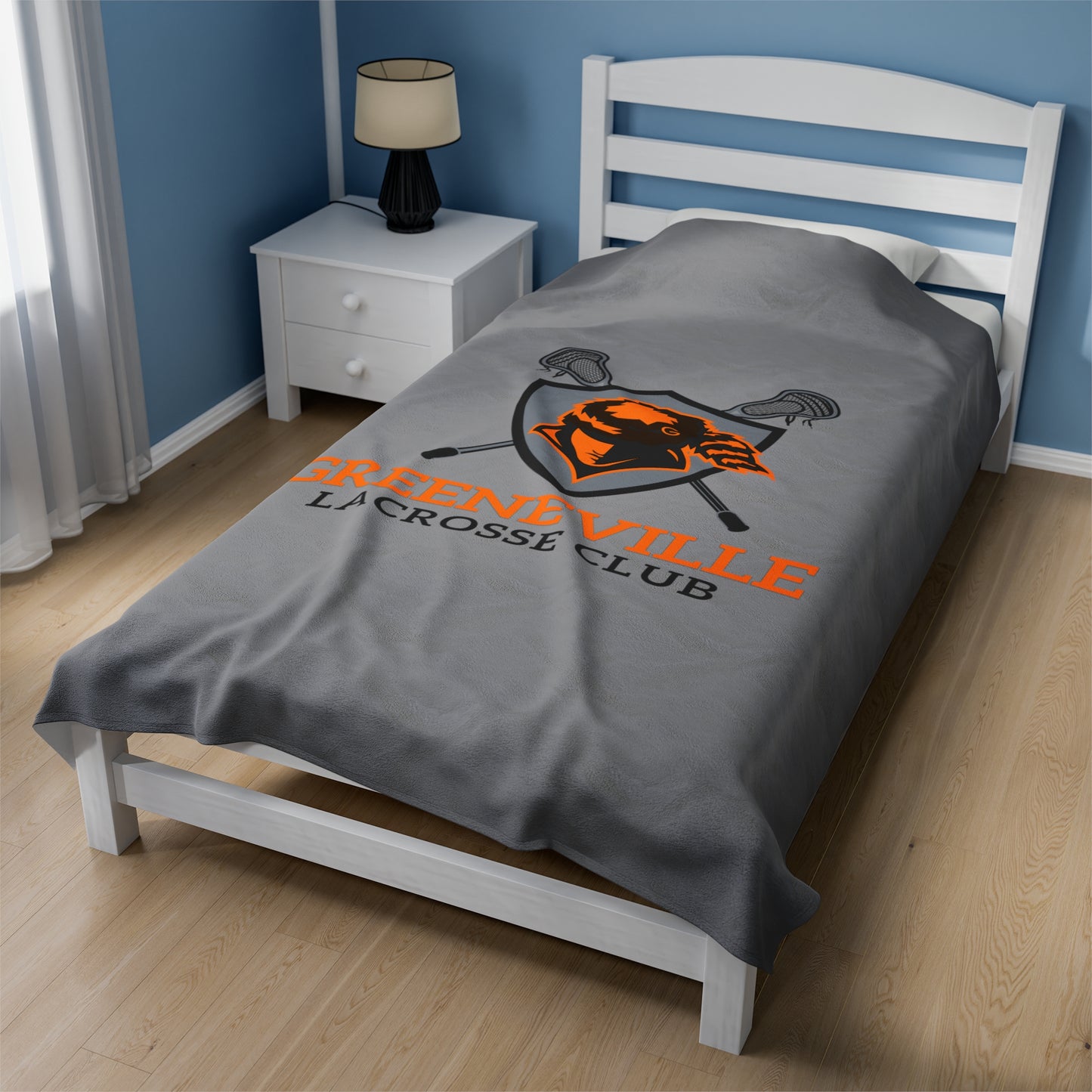 Greeneville Lacrosse Velveteen Plush Blanket