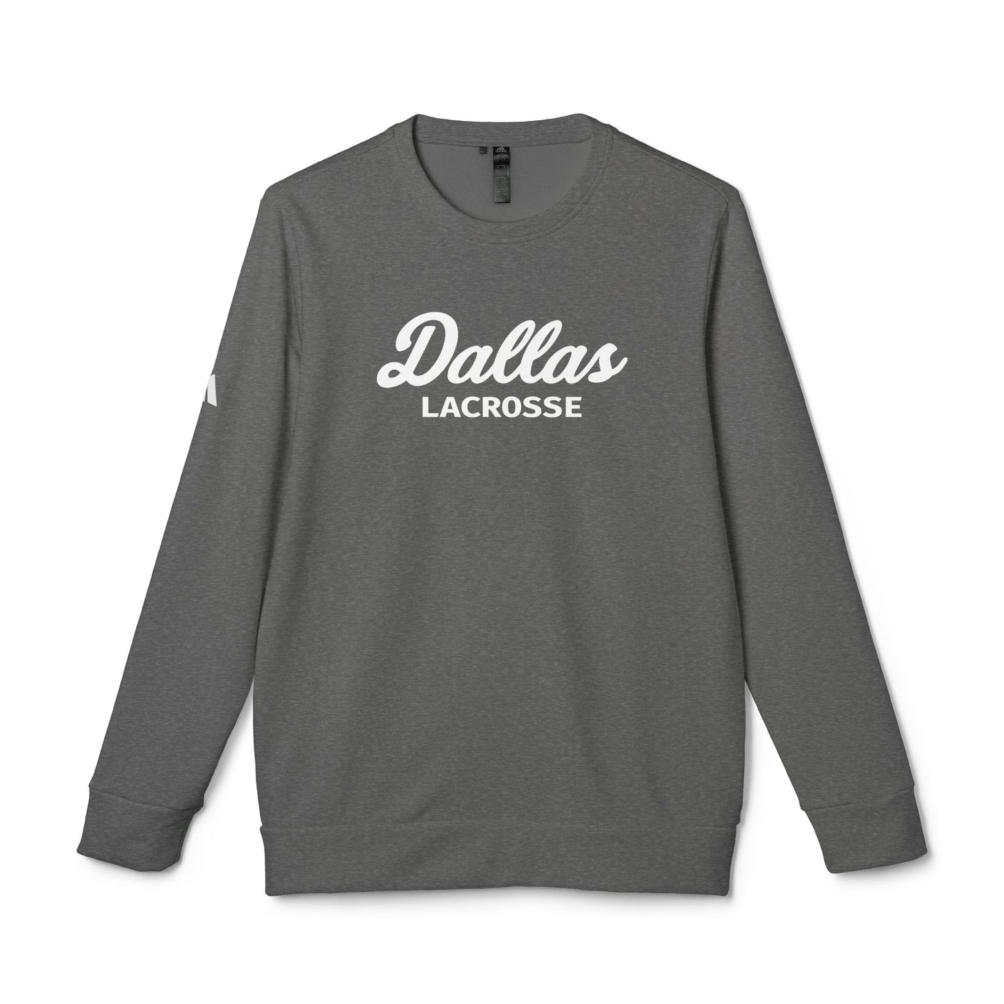 Adult SMU Lacrosse Adidas Fleece Crewneck Sweatshirt