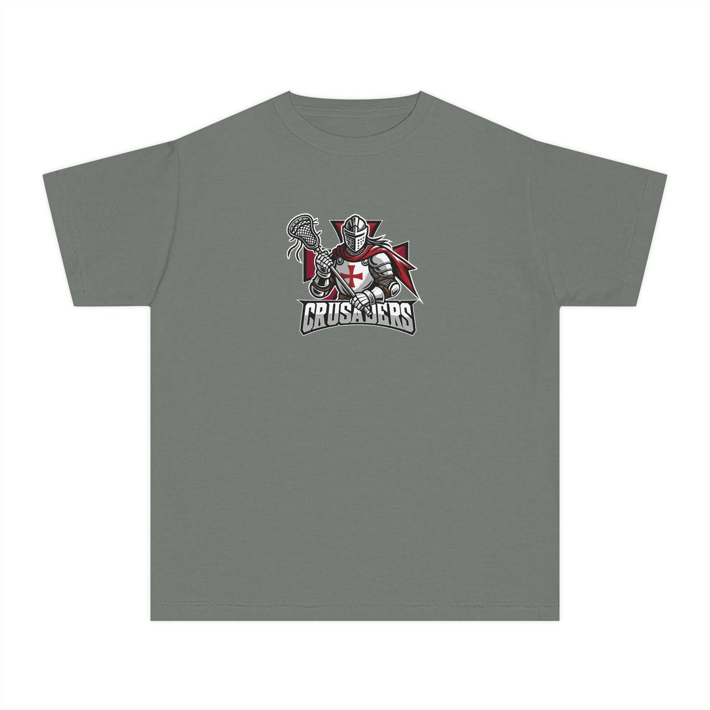 Youth Rexburg Crusaders Lacrosse Comfort Colors Garment Dyed T-Shirt