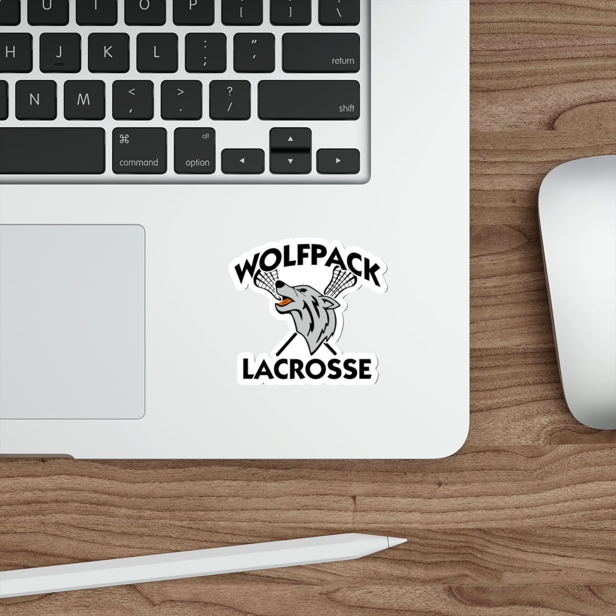Wolfpack Lacrosse Die-Cut Sticker
