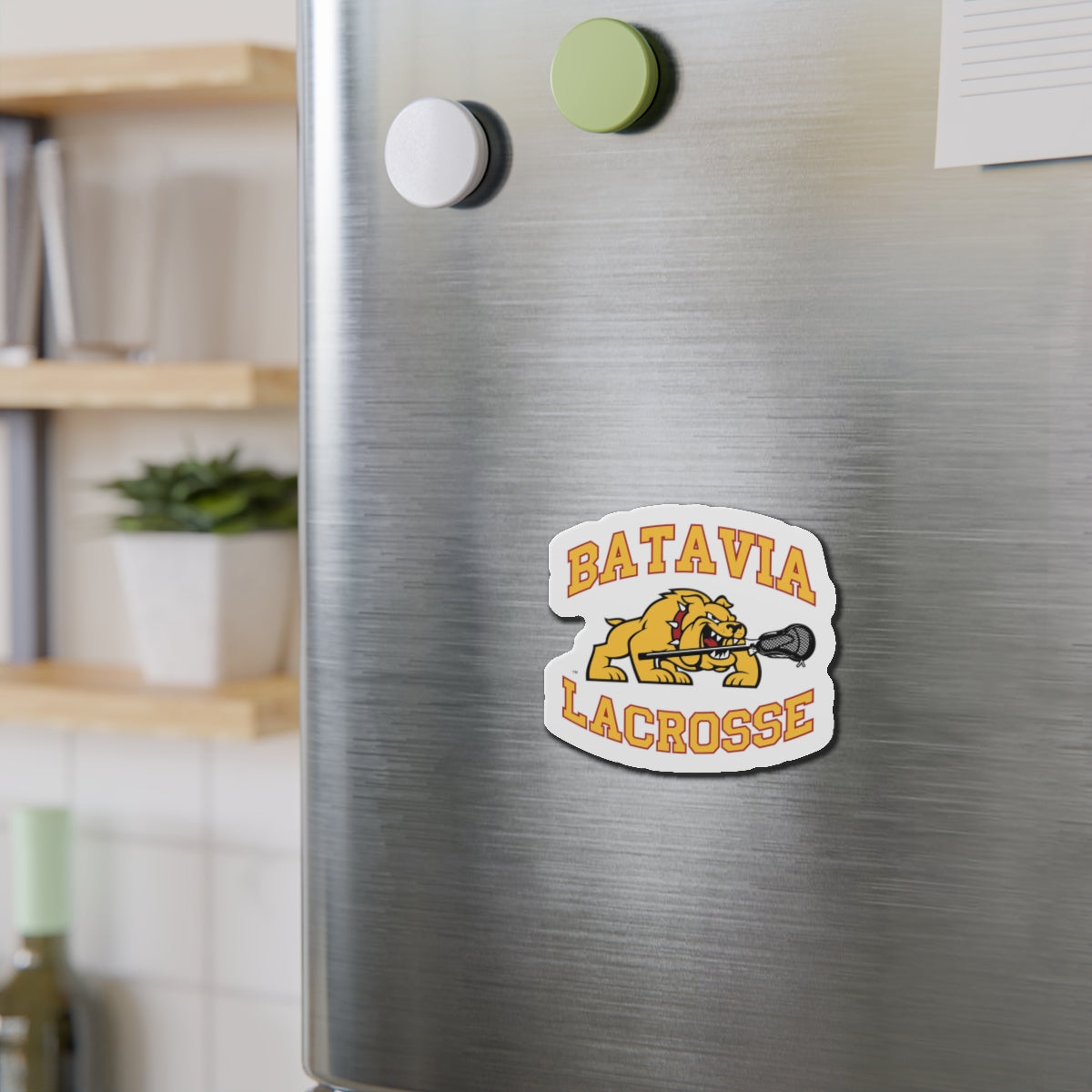 Batavia Lacrosse Die-Cut Magnet