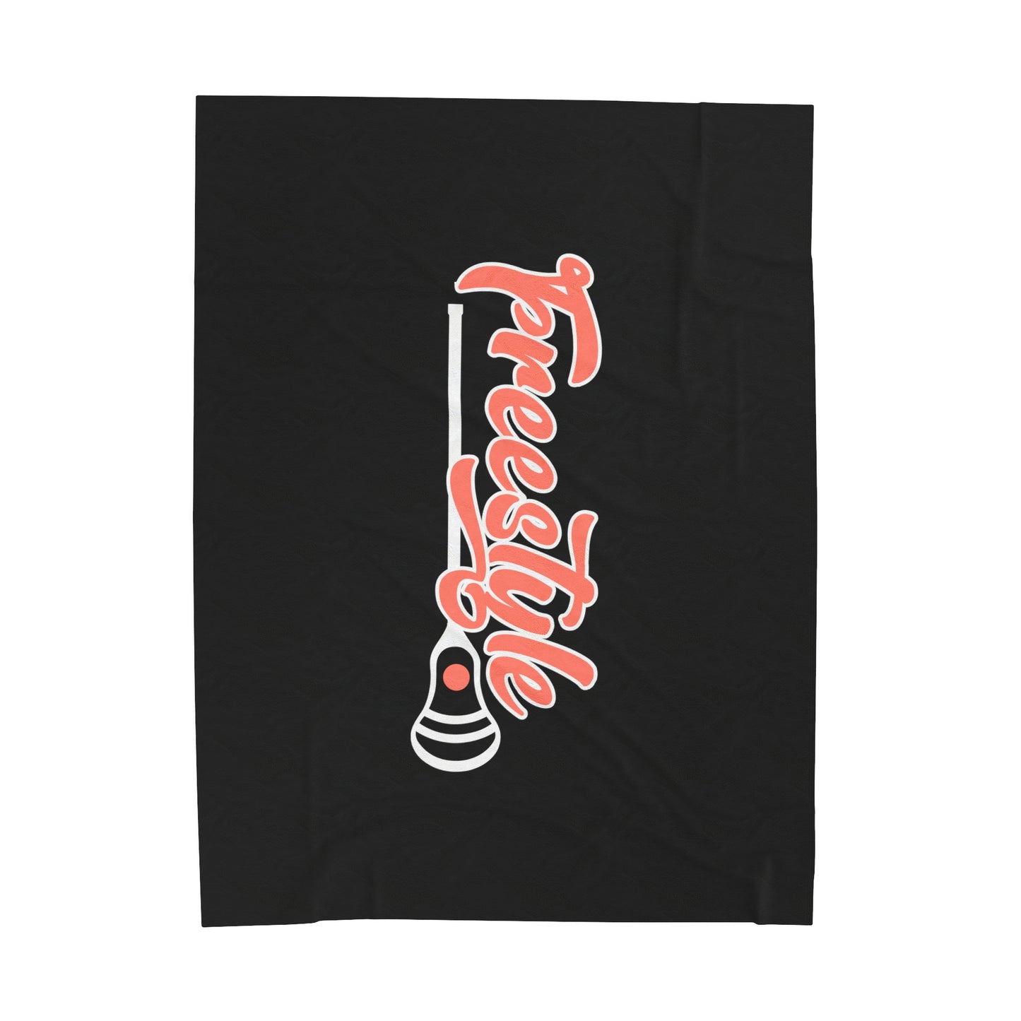 Freestyle Lacrosse Velveteen Plush Blanket (60" x 80")
