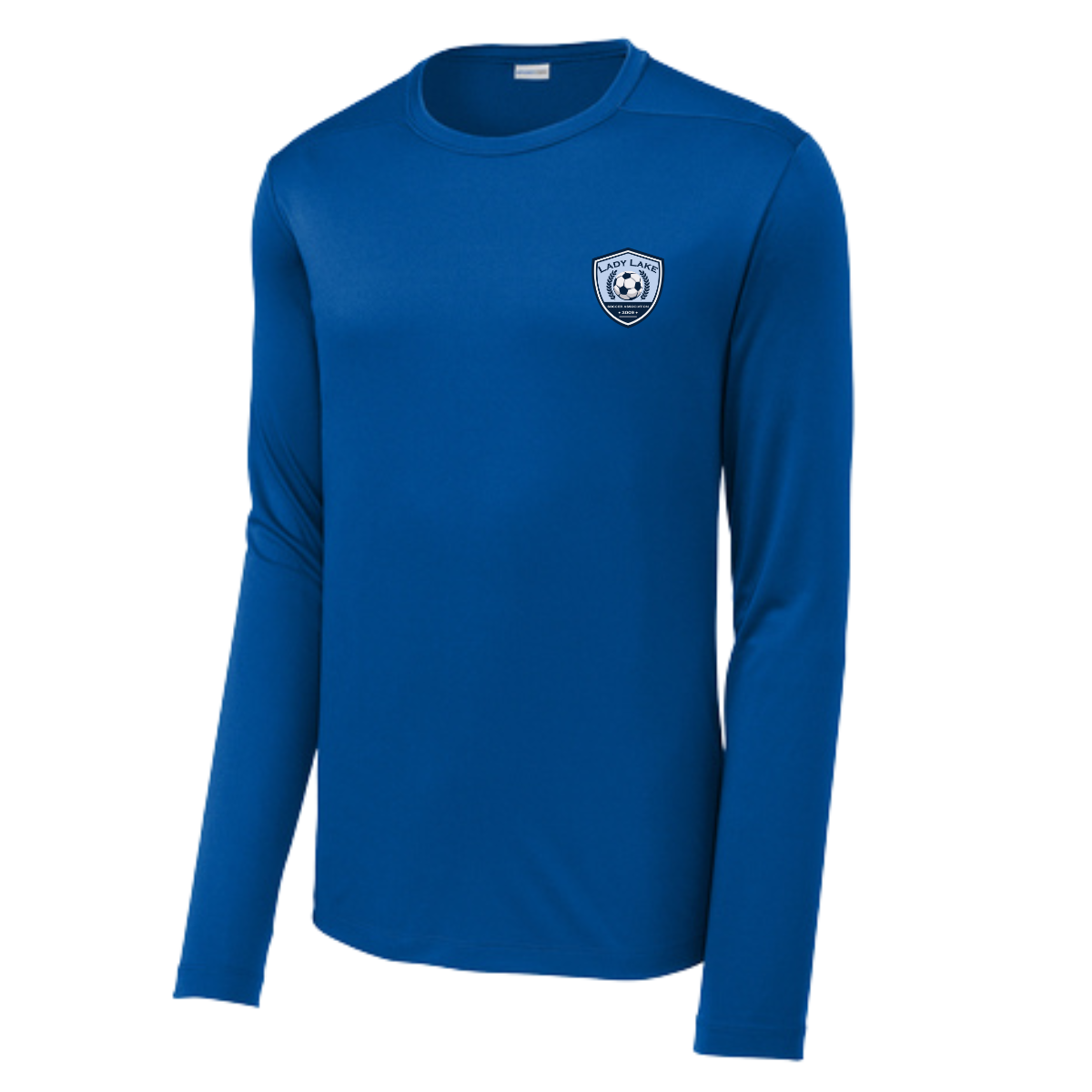 Adult Lady Lake Soccer Association Sport-Tek Posi UV Pro LS Tee