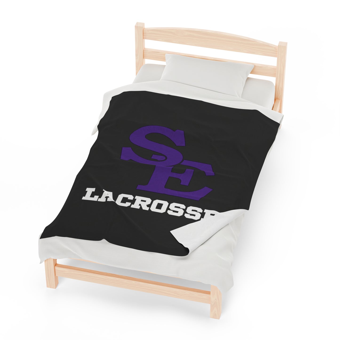 SE Lacrosse Velveteen Plush Blanket