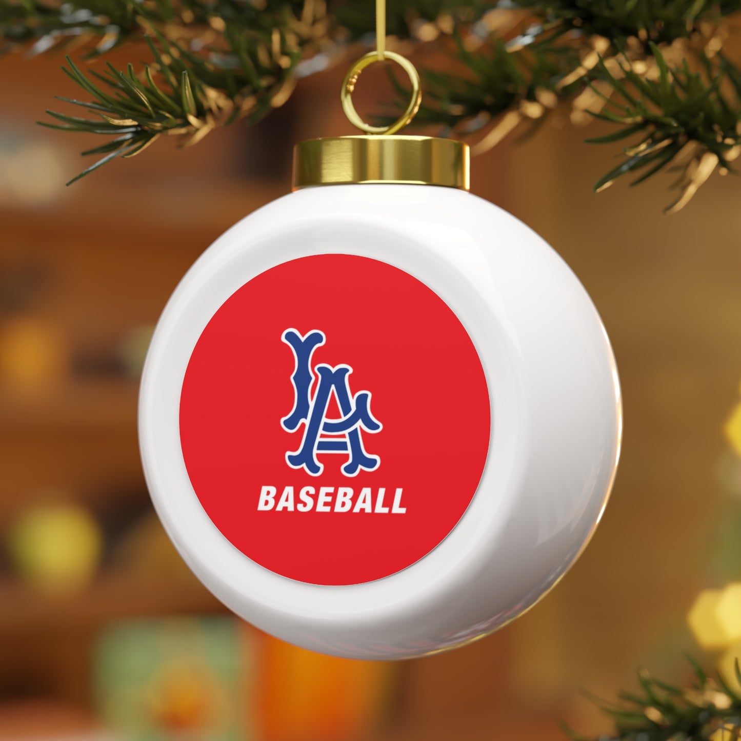 Los Alamitos Baseball Christmas Ball Ornament