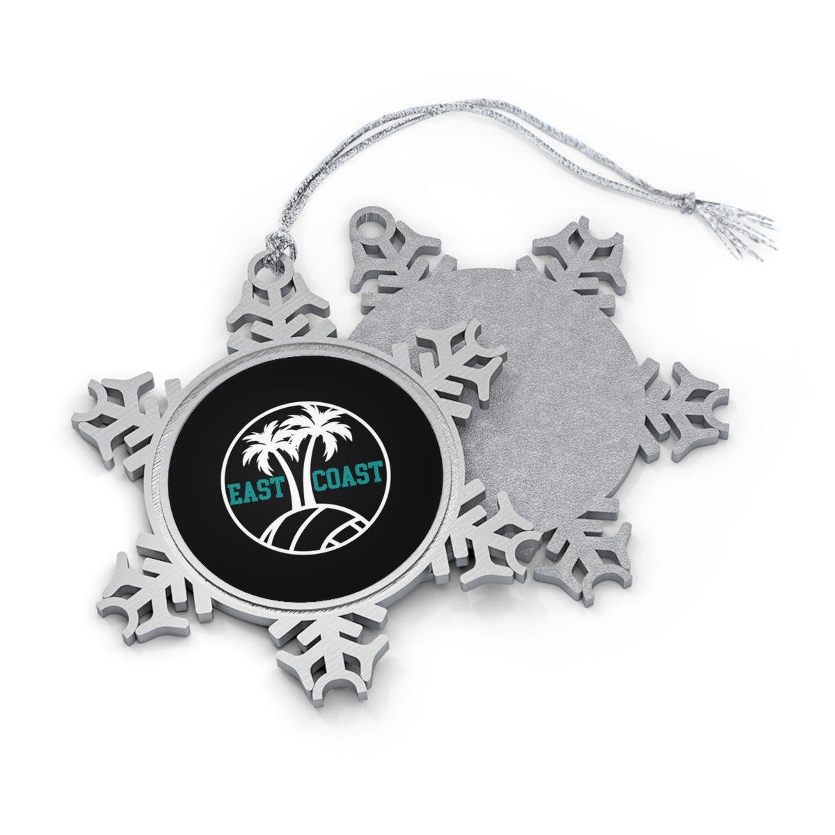 East Coast Volleyball Pewter Snowflake Ornament