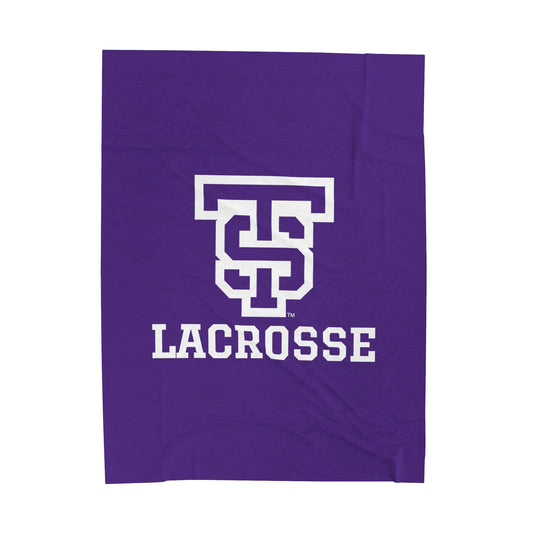 UST Lacrosse Velveteen Plush Blanket