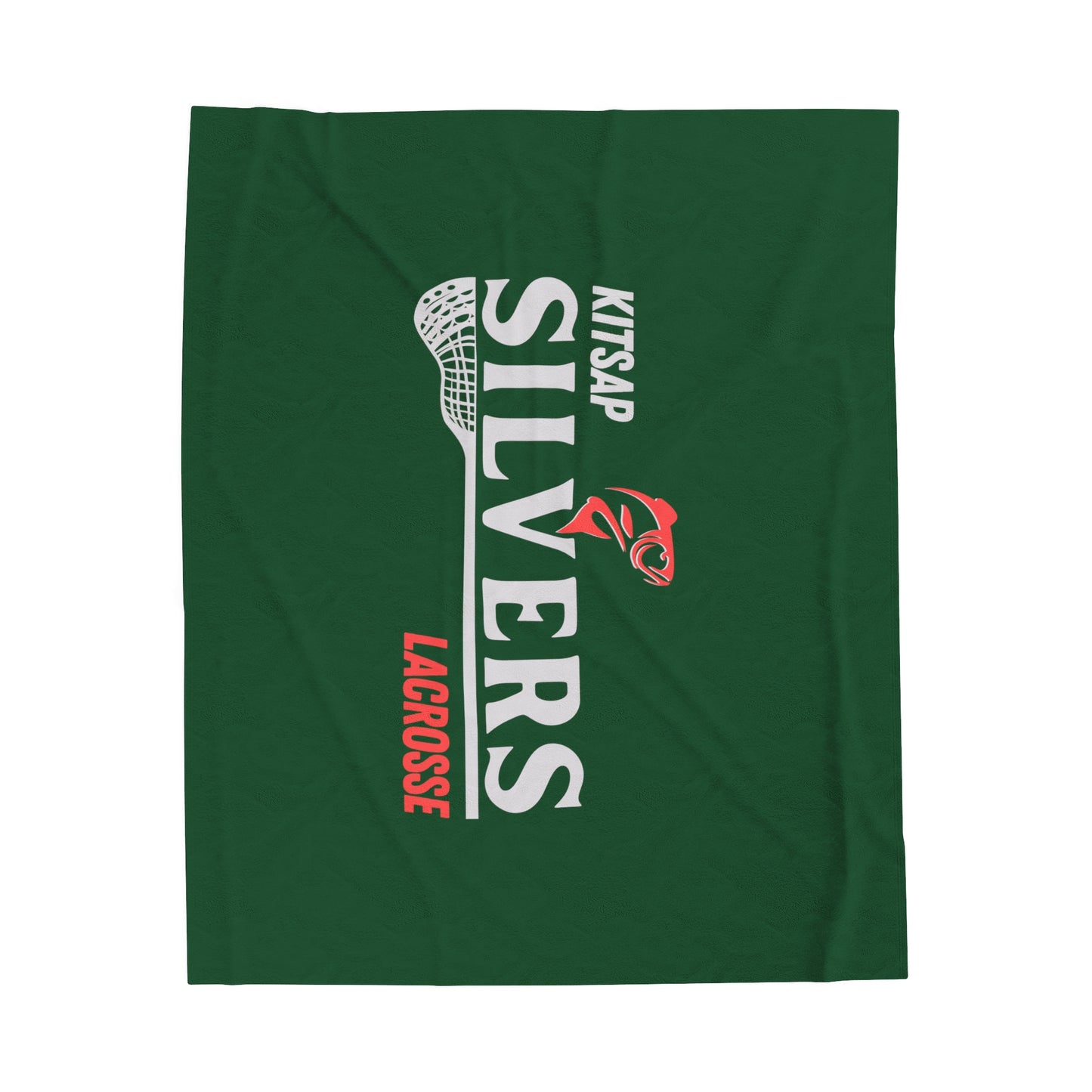 Kitsap Lacrosse Velveteen Plush Blanket