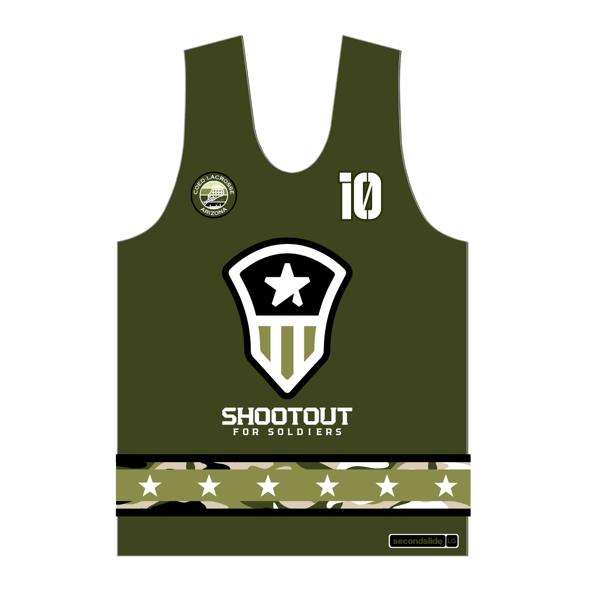 Coed Lacrosse Reversible Performance Pinnie - Shootout for Soldiers