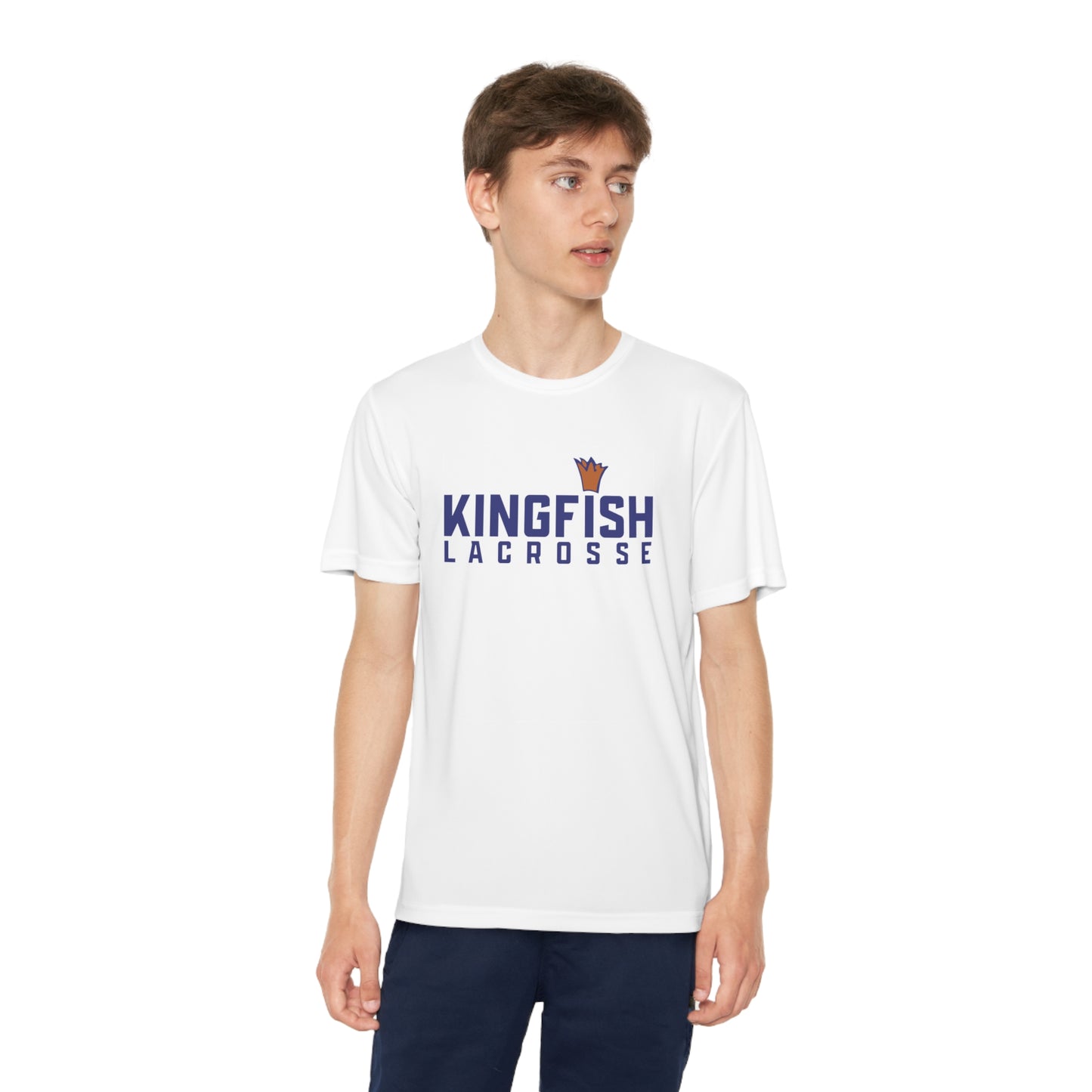 Youth Kingfish Lacrosse Sport-Tek Performance T-shirt